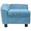 Turquoise Dog Sofa - Plush (28.3"x17.7"x11.8")