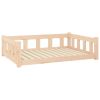 Solid Wood Pine Dog Bed (41.5"x29.7"x11")