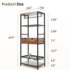 Adjustable Raised Dog Feeding Station with Storage and Shelves