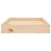 Solid Wood Pine Dog Bed - 24.2"x19.3"x3.5"