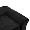 Black Plush Dog Sofa - 28.3"x17.7"x11.8" Cozy Pet Couch