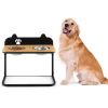 Dog Bowl Stand with 2 Stainless Steel Food & Water Bowls