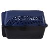 24" Hard-Sided Plastic Cat & Dog Kennel - 2-Door Topload (Blue)