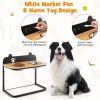 Dog Bowl Stand with 2 Stainless Steel Food & Water Bowls