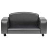 Gray Faux Leather Dog Sofa - 31.5"x19.7"x15.7"