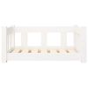 White Solid Wood Pine Dog Bed (25.8"x19.9"x11")