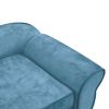 Turquoise Dog Sofa - Plush (28.3"x17.7"x11.8")