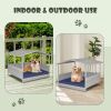 Wicker Dog House (Waterproof Roof & Washable Cushion Cover)