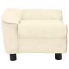 Cream Dog Sofa - Plush (28.3"x17.7"x11.8")