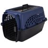 24" Hard-Sided Plastic Cat & Dog Kennel - 2-Door Topload (Blue)