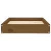 Honey Brown Solid Wood Pine Dog Bed - 24.2"x19.3"x3.5"