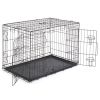 36" Folding Steel Pet Kennel - Cat & Dog Crate Playpen