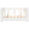 White Solid Wood Pine Dog Bed (21.9"x17.9"x11")