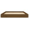 Honey Brown Solid Wood Pine Dog Bed - 40"x29.1"x3.5" Durable Pet Bed