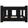 Black Solid Wood Pine Dog Bed (21.9"x17.9"x11")