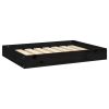 Solid Wood Pine Dog Bed - Black (28.1"x21.3"x3.5")