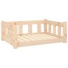 Solid Wood Pine Dog Bed - 29.7" x 21.9" x 11", Rustic Design