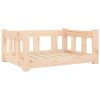 Solid Wood Pine Dog Bed (25.8"x19.9"x11")