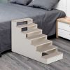 7-Tier Portable Pet Stair with Non-Slip Felt Pad