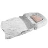 Large Foldable Human-Sized Dog Bed with Pillow & Blanket