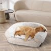 Large Foldable Human-Sized Dog Bed with Pillow & Blanket