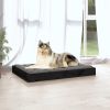 Black Dog Bed - Solid Pine Wood (36"x25.2"x3.5")