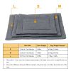 Reversible Fleece Dog Bed Mat for Joint Relief (L Size)