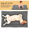 Reversible Fleece Dog Bed Mat for Joint Relief (L Size)