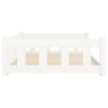 White Solid Wood Pine Dog Bed (41.5"x29.7"x11")