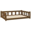 Dog Bed Honey Brown - Solid Wood Pine (41.5"x29.7"x11")