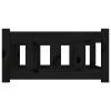 Black Solid Wood Pine Dog Bed – 29.7"x21.9"x11" Sturdy Pet Bed