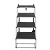 VEVOR Dog Stair for Cars (4-Step Folding Steps, Aluminum, 250 lbs Capacity)