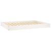 White Solid Wood Pine Dog Bed (40"x29.1"x3.5")