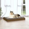 Honey Brown Solid Wood Pine Dog Bed - 36"x25.2"x3.5"