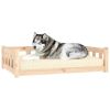 Solid Wood Pine Dog Bed (41.5"x29.7"x11")