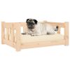 Solid Wood Pine Dog Bed (25.8"x19.9"x11")