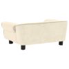 Cream Dog Sofa - Plush (28.3"x17.7"x11.8")