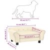 Cream Dog Sofa - Plush (28.3"x17.7"x11.8")