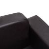 Brown Faux Leather Dog Sofa - 31.5"x19.7"x15.7", Stylish Pet Couch