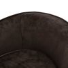 Brown Plush Dog Sofa (27.2"x19.3"x15.7")