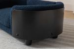 Scandinavian Style Elevated Dog Bed with Solid Wood Legs & Cashmere Cushion (Small Size)