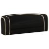 Foldable Black Dog Sofa with Washable Plush Cushion (28.7"x26.4"x10.2")