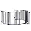 150" Adjustable Safety Gate with 6 Panels for Play Yards and Doorways