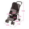 Four Wheels Pet Stroller - One-Click Folding Dog Jogger & Cat Carrier Trolley