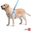 Eco-Friendly Reflective Cotton Dog Harness for Medium and Large Dogs (L Size: 27-35 inches, Blue)