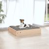 Solid Wood Pine Dog Bed - 20.3"x17.3"x3.5"