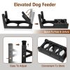 Adjustable Elevated Dog Bowls – 6 Heights Foldable Double Feeder for Small to Large Dogs