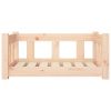 Solid Wood Pine Dog Bed (25.8"x19.9"x11")