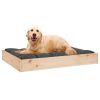 Solid Wood Pine Dog Bed (28.1"x21.3"x3.5")