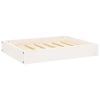 White Solid Wood Pine Dog Bed - 24.2"x19.3"x3.5"